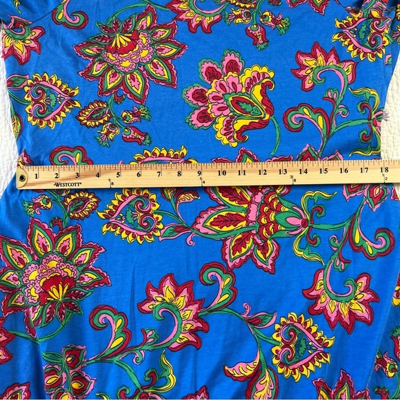 BODEN Leandra Jersey Midi Dress-Gallery Blue, Whimsical Vine Blue 12R NEW $175 - Picture 15 of 16